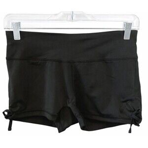 Anonymous Shorts Womens Small Athletic Lattice Hem Sides Scuba Stretch Pull-on